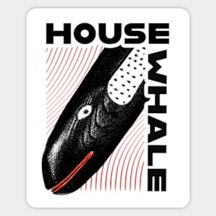 House Whale Sticker